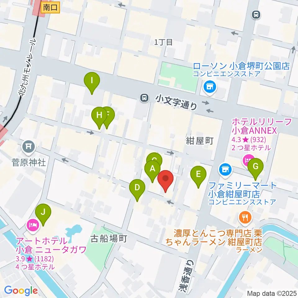 CleveR sound周辺のカフェ一覧地図