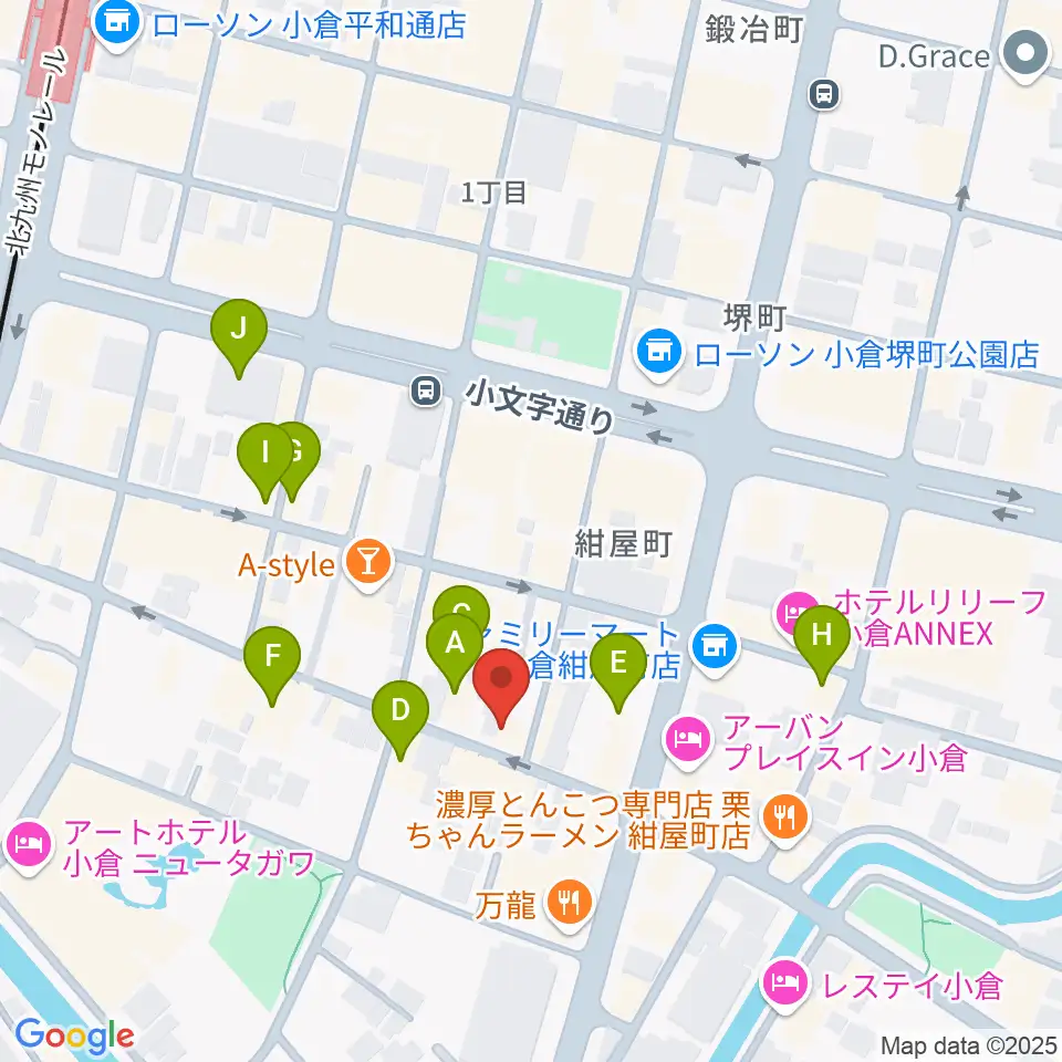 CleveR sound周辺のカフェ一覧地図