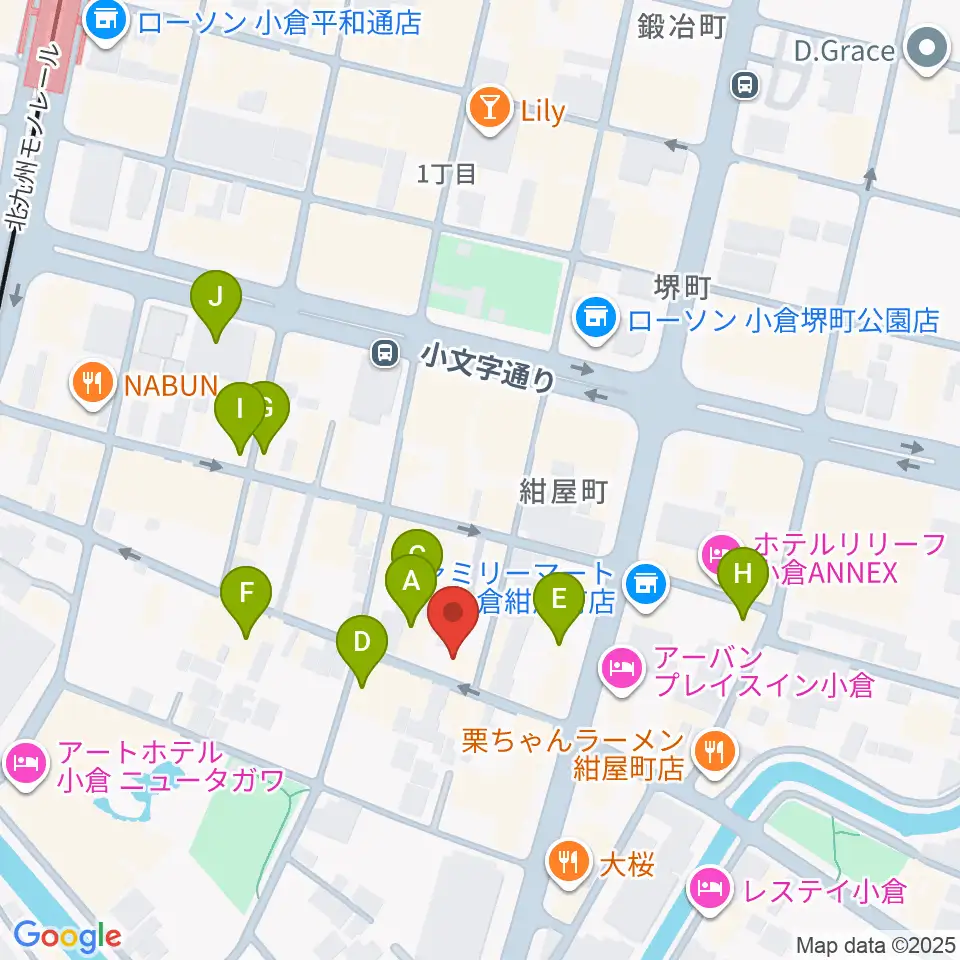CleveR sound周辺のカフェ一覧地図