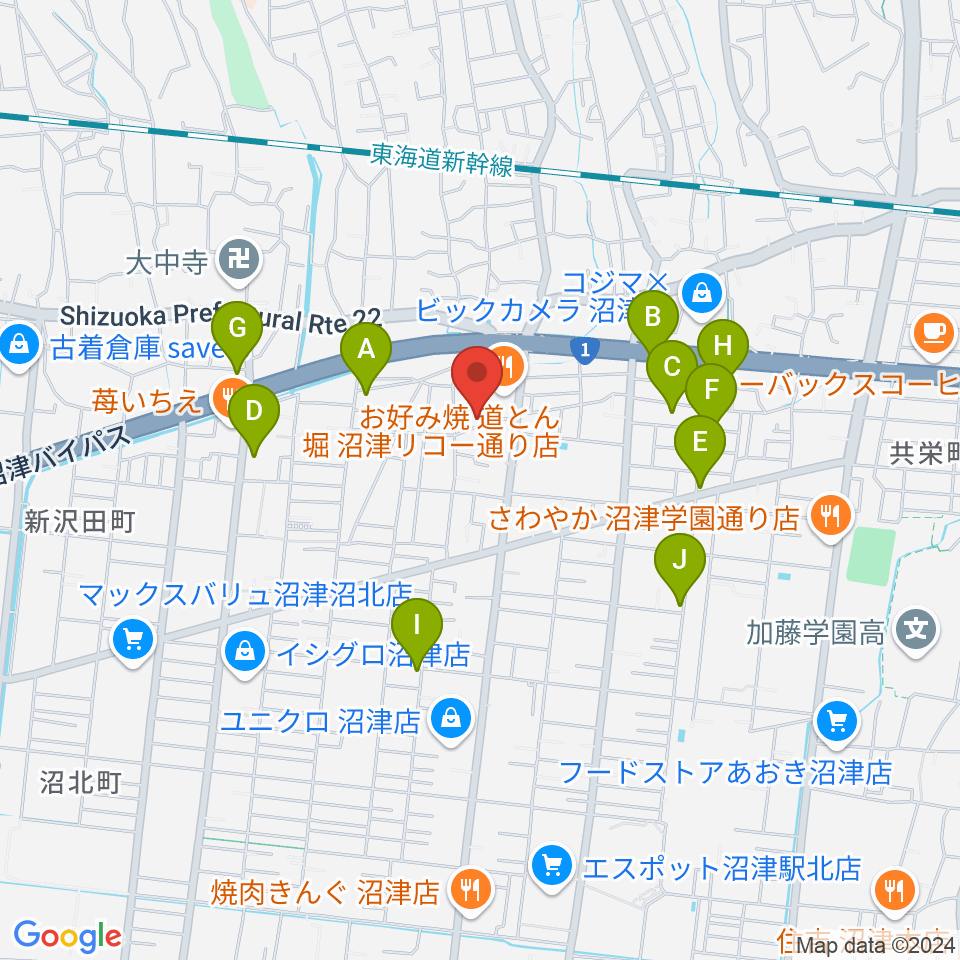 Studio SONICS周辺のカフェ一覧地図