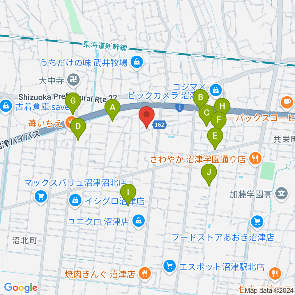 Studio SONICS周辺のカフェ一覧地図