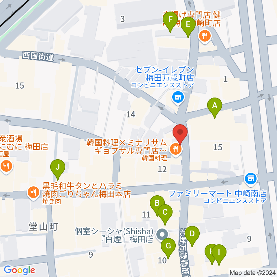 Jazz Records seeed周辺のカフェ一覧地図