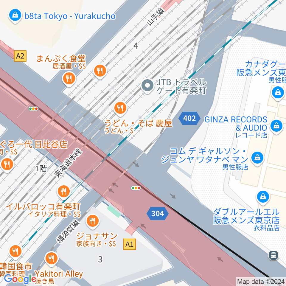 TOHOシネマズシャンテ周辺のカフェ一覧地図