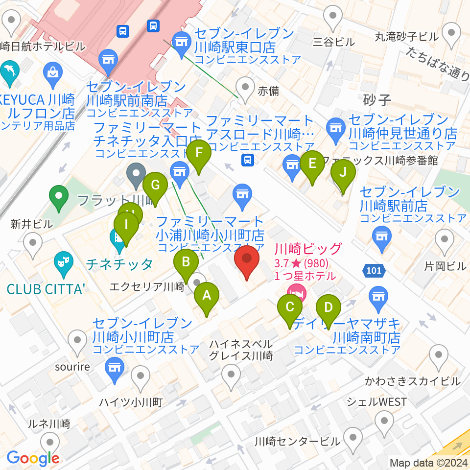 スタジオ太鼓庵周辺のカフェ一覧地図