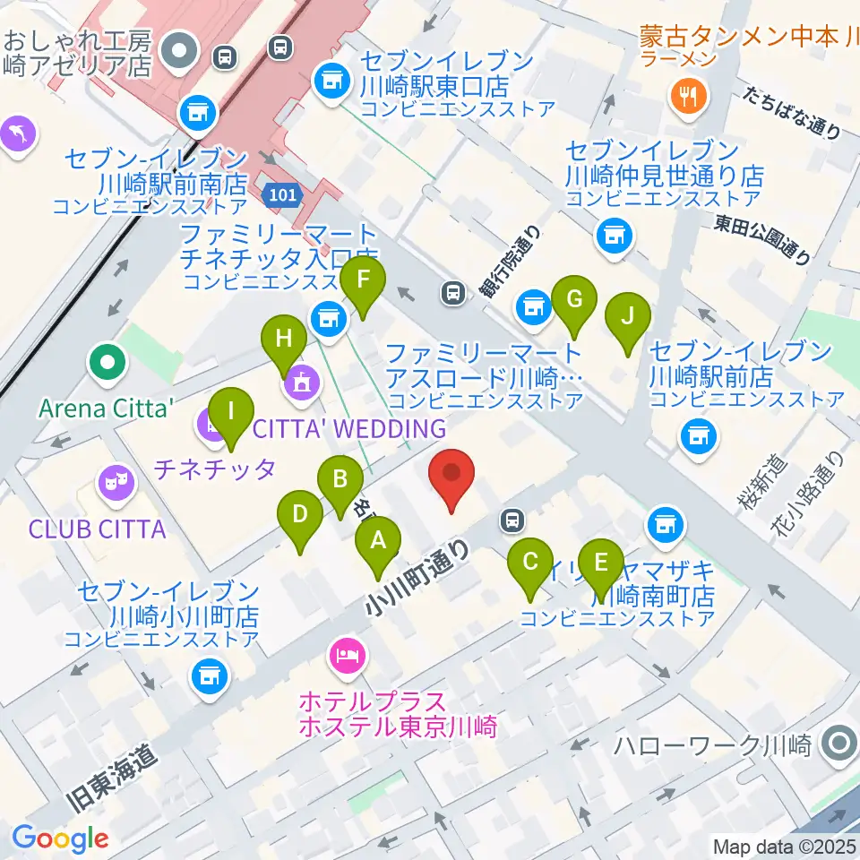 スタジオ太鼓庵周辺のカフェ一覧地図