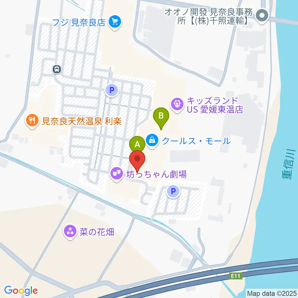東温アートヴィレッジセンター・シアターNEST周辺のカフェ一覧地図