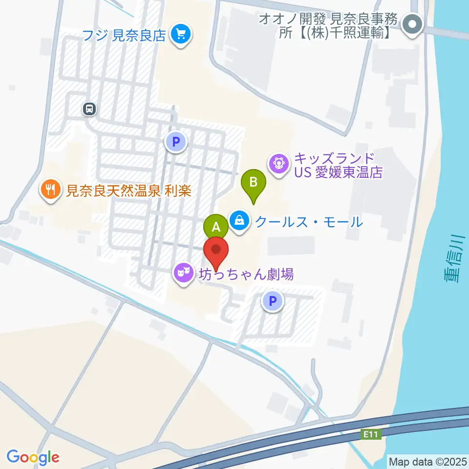 東温アートヴィレッジセンター・シアターNEST周辺のカフェ一覧地図