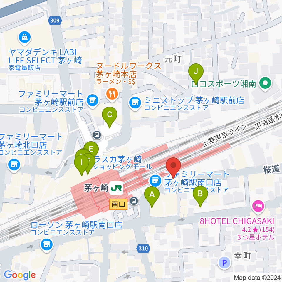 春秋会館周辺のカフェ一覧地図