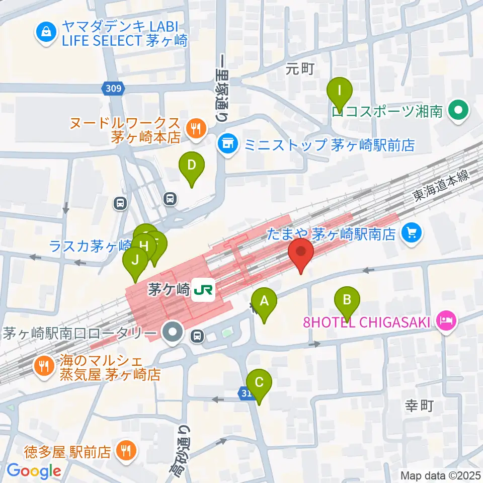 春秋会館周辺のカフェ一覧地図