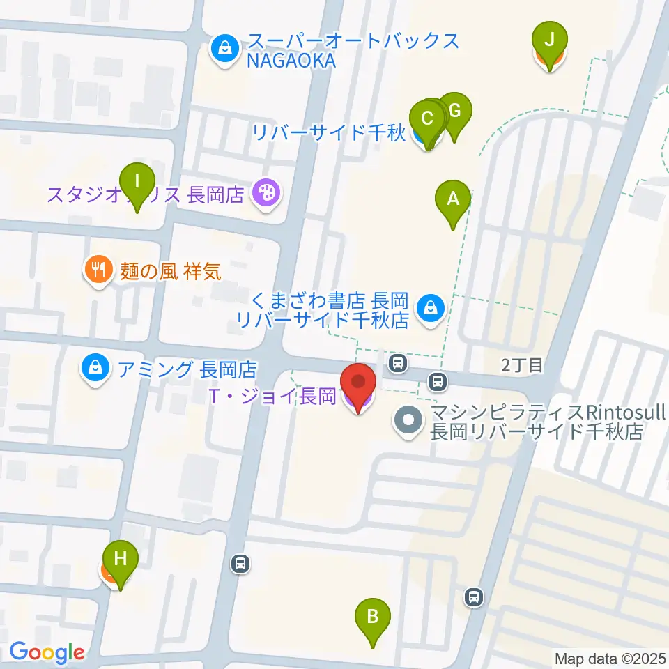 T・ジョイ長岡周辺のカフェ一覧地図