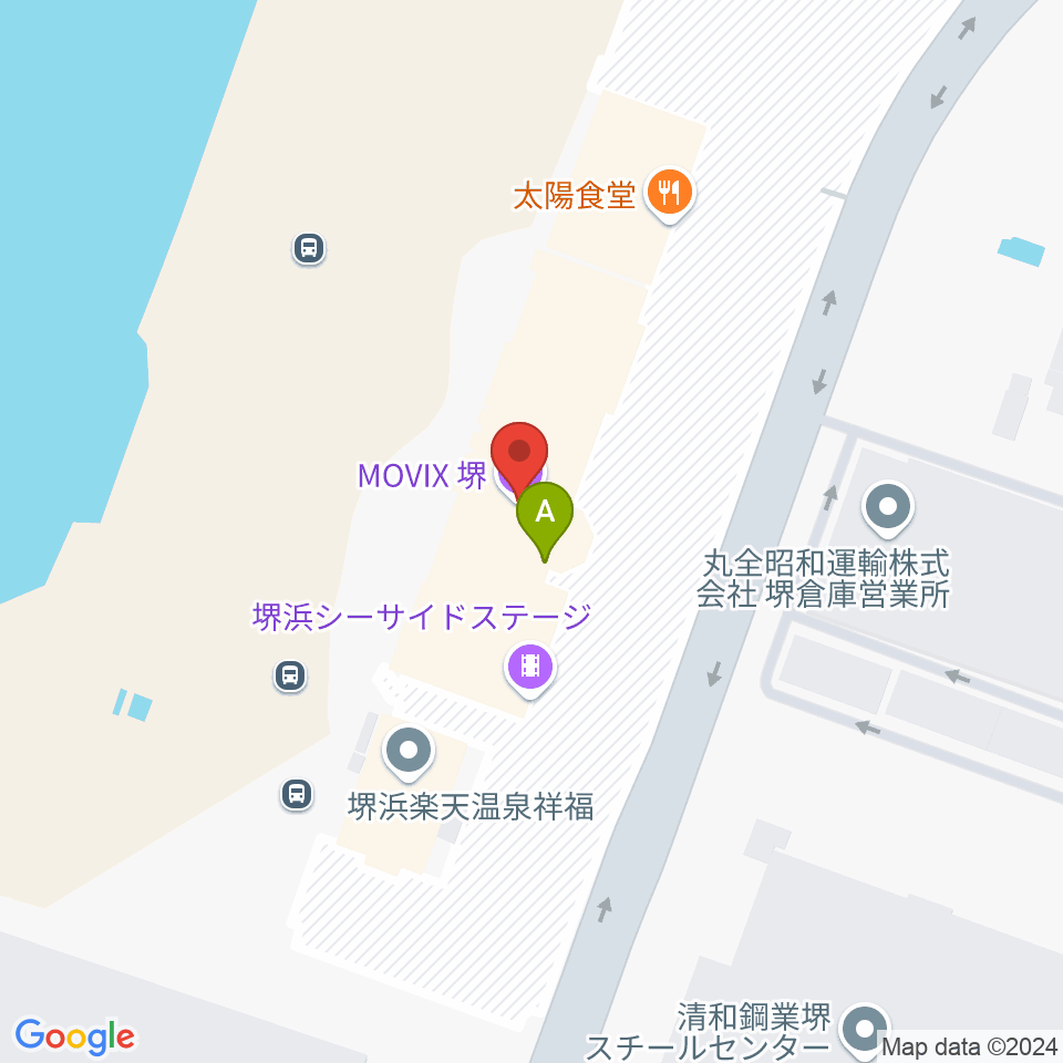 MOVIX堺周辺のカフェ一覧地図