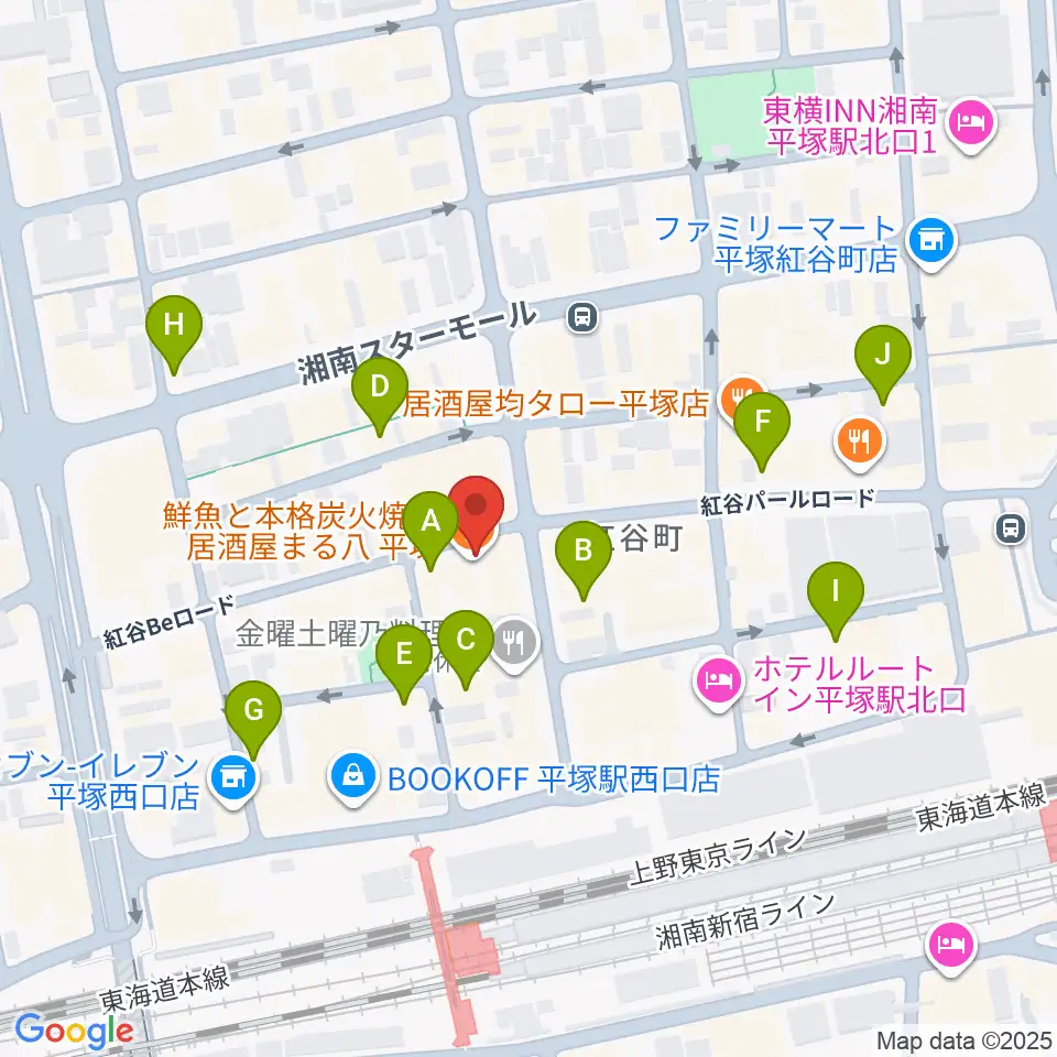 Jazz Bar Pianoforte周辺のカフェ一覧地図