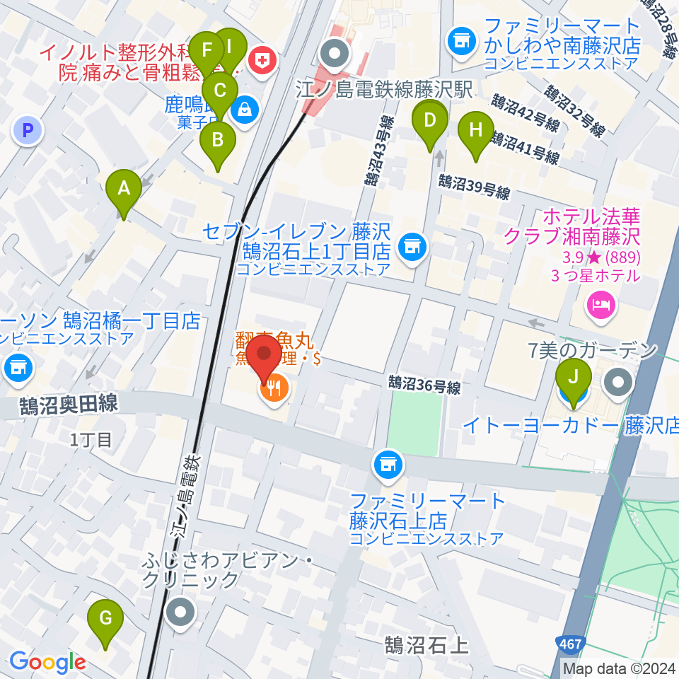 soundmarket周辺のカフェ一覧地図