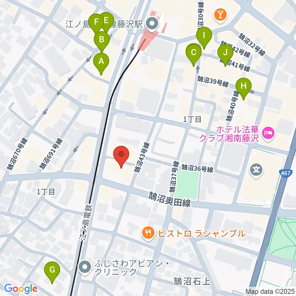 soundmarket周辺のカフェ一覧地図