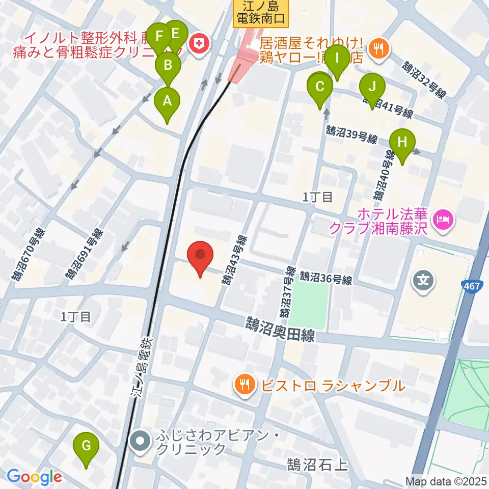 soundmarket周辺のカフェ一覧地図