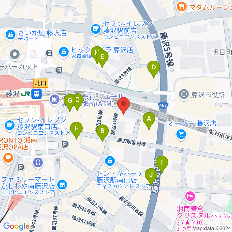 BEAT BAR BECK周辺のカフェ一覧地図