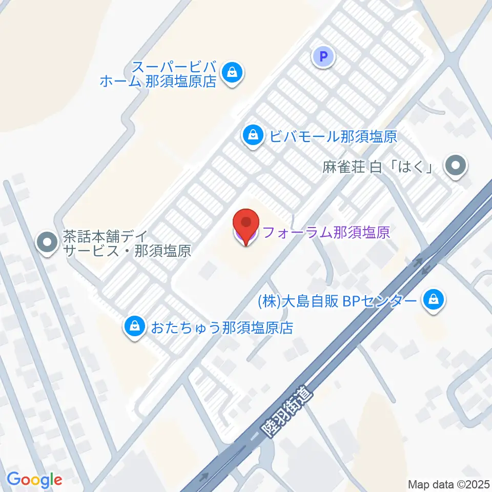 フォーラム那須塩原周辺のカフェ一覧地図