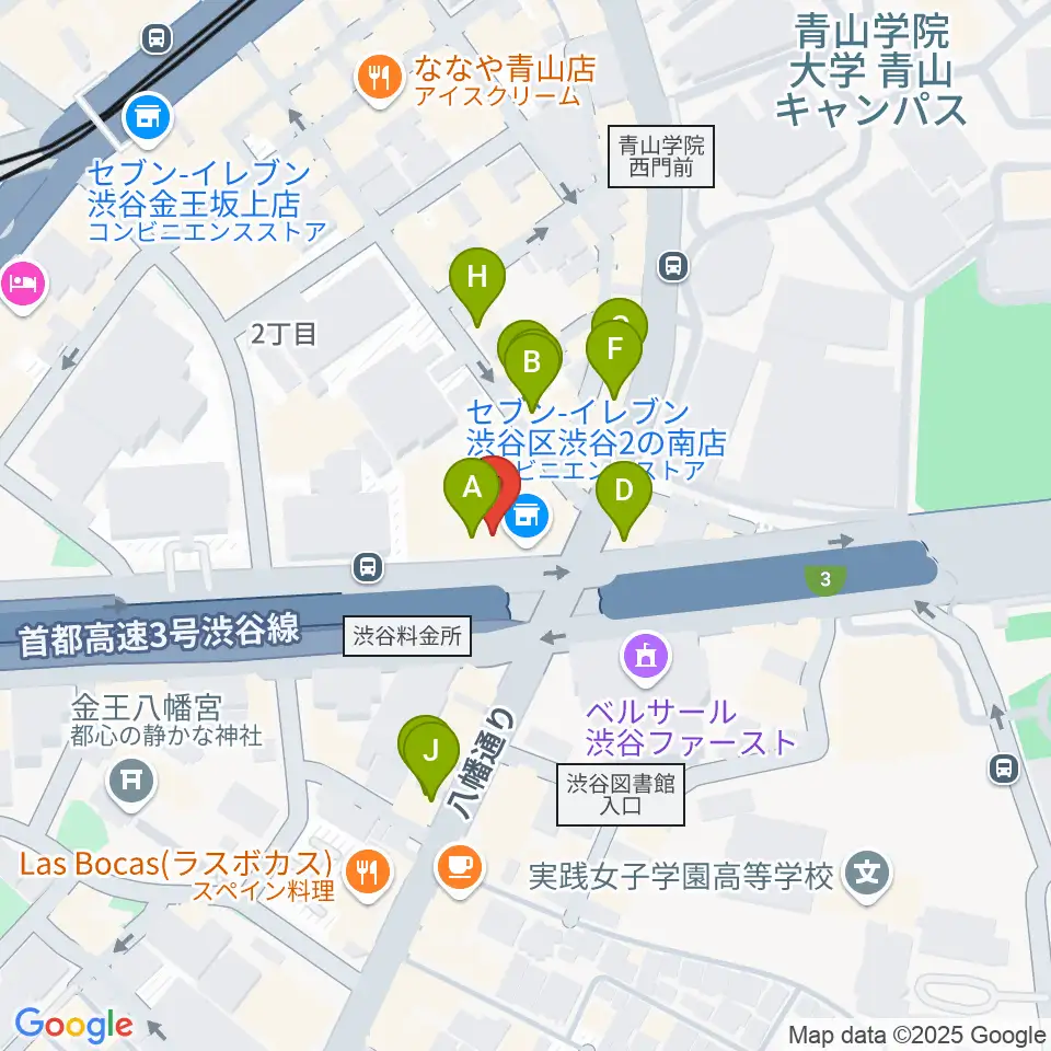 渋谷LOFT HEAVEN周辺のカフェ一覧地図