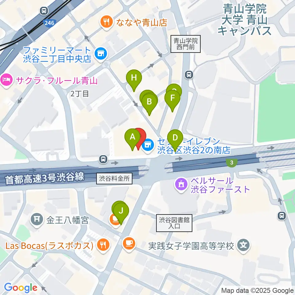 渋谷LOFT HEAVEN周辺のカフェ一覧地図