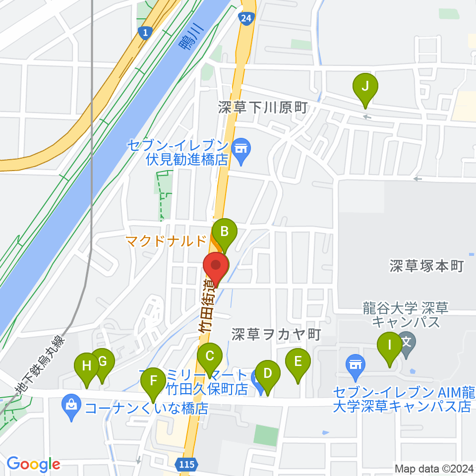 京都Annie's Cafe周辺のカフェ一覧地図