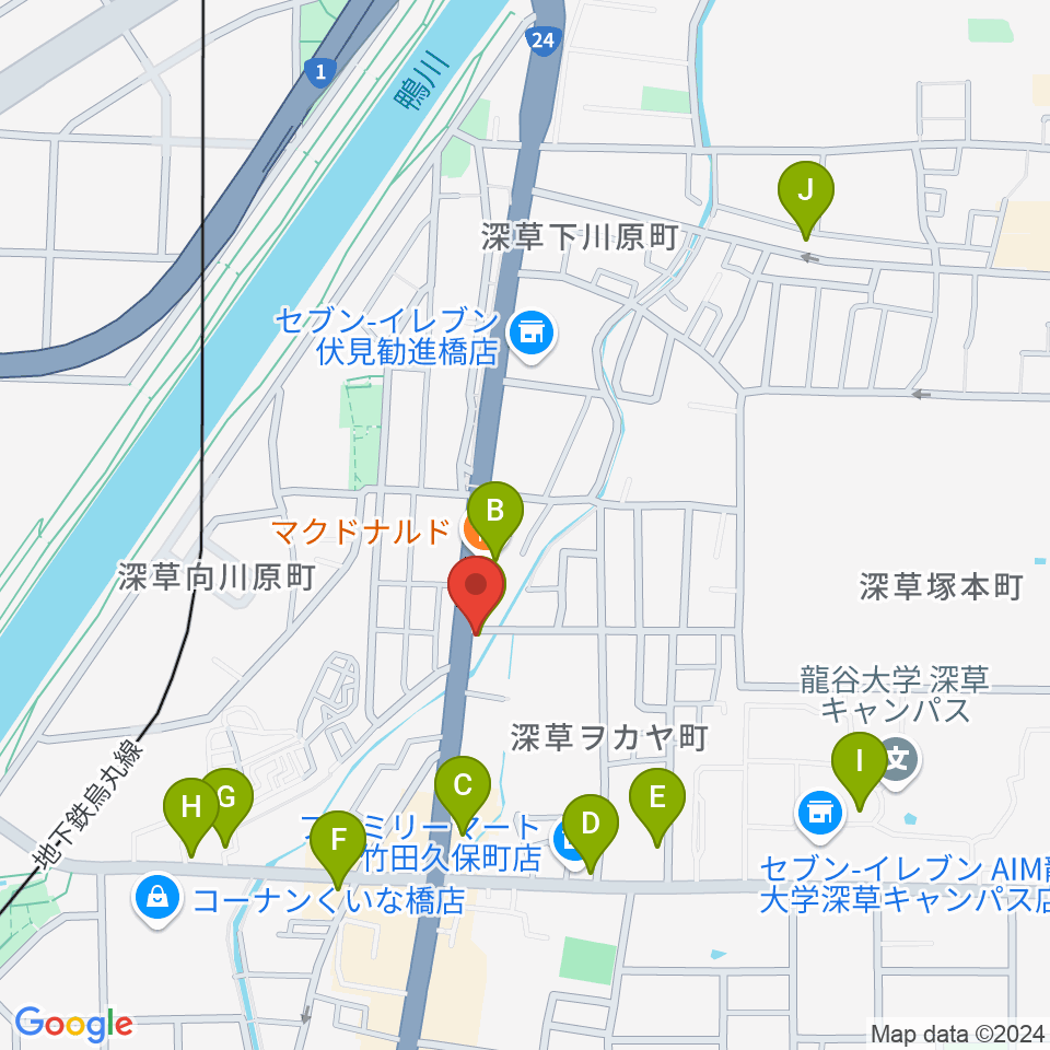 京都Annie's Cafe周辺のカフェ一覧地図