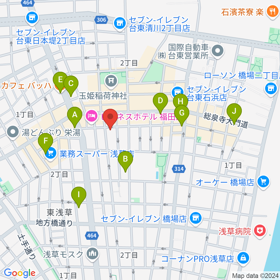 Void Lab周辺のカフェ一覧地図