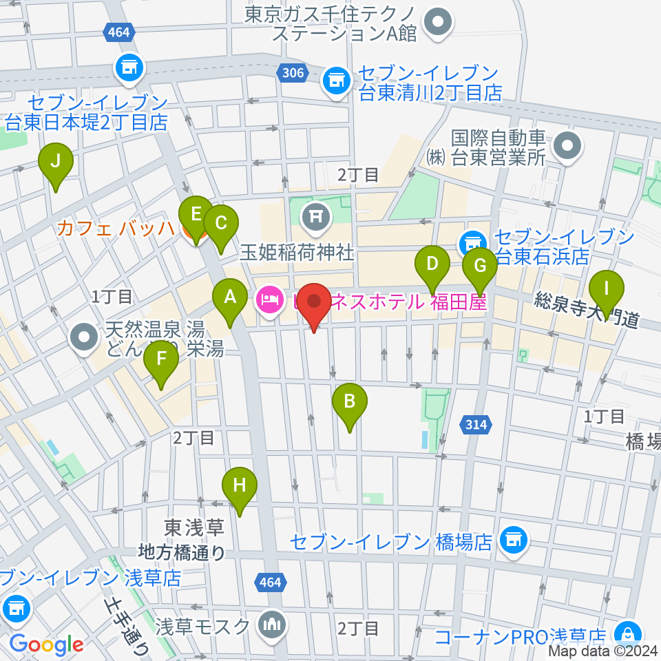 Void Lab周辺のカフェ一覧地図