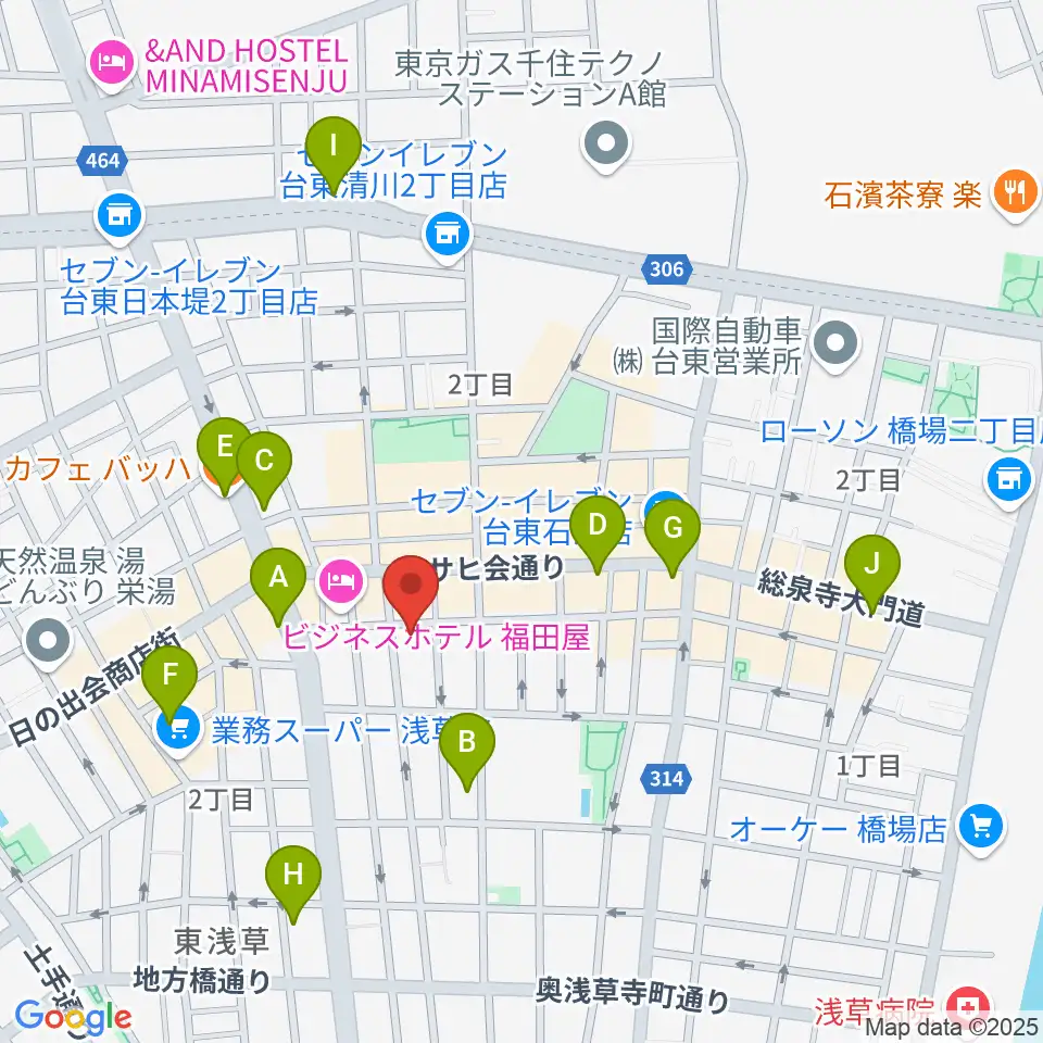 Void Lab周辺のカフェ一覧地図