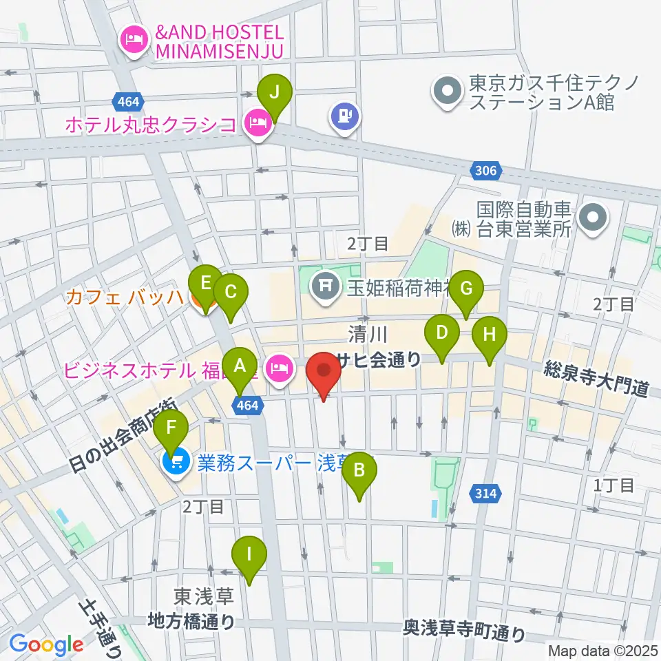 Void Lab周辺のカフェ一覧地図