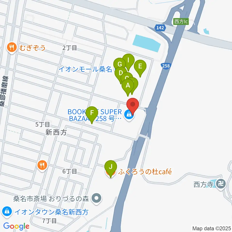 イオンシネマ桑名周辺のカフェ一覧地図