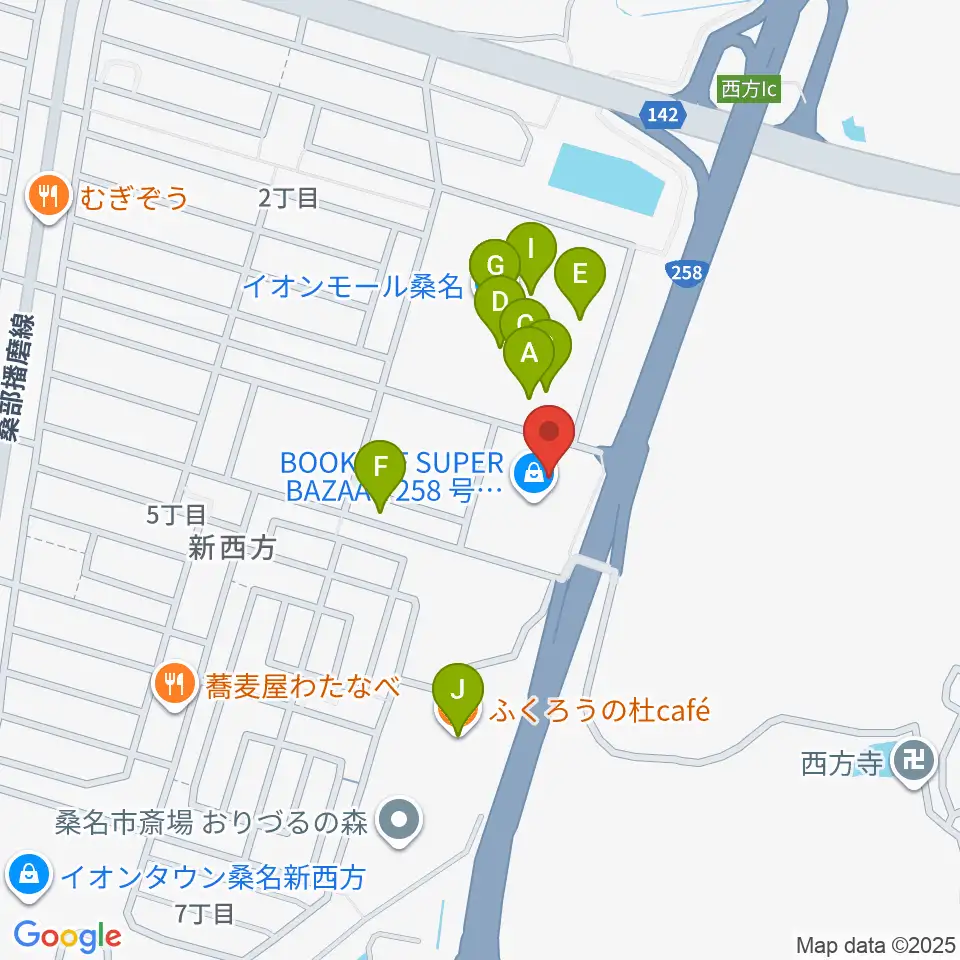イオンシネマ桑名周辺のカフェ一覧地図