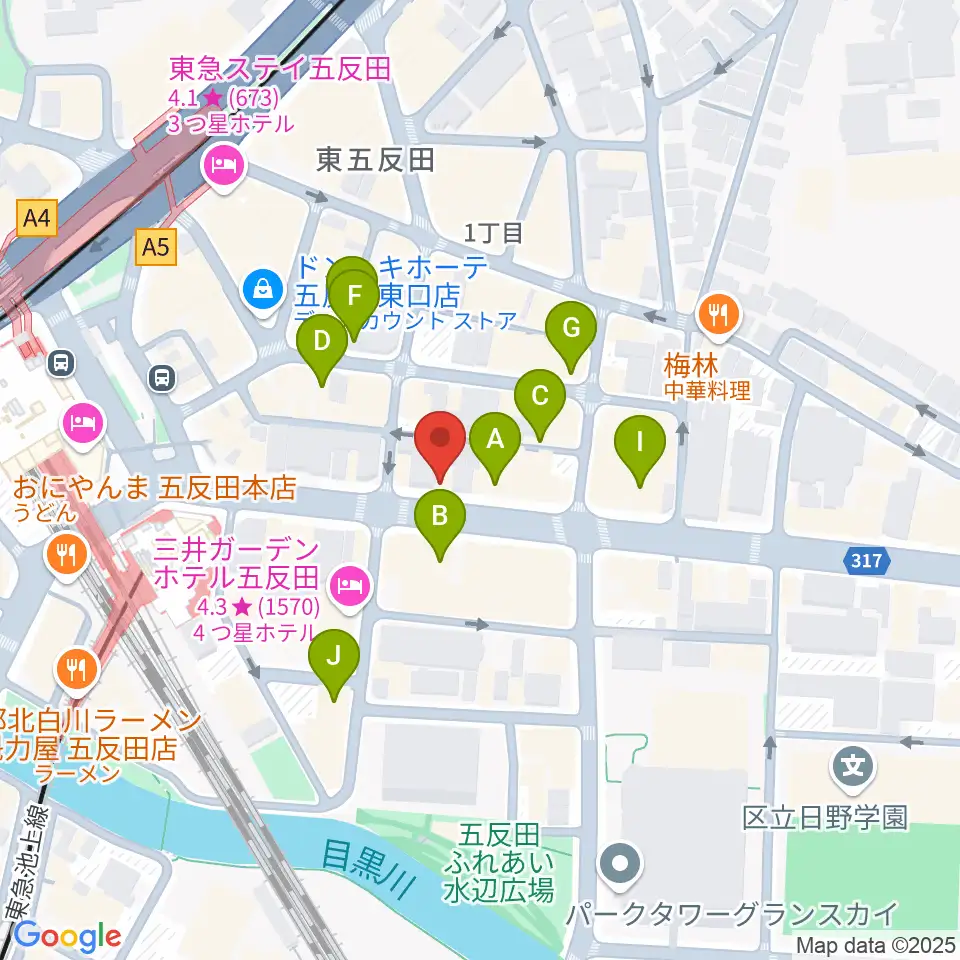 弾き語りbar ピストル周辺のカフェ一覧地図