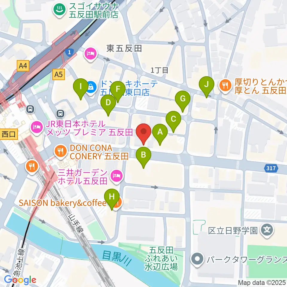 弾き語りbar ピストル周辺のカフェ一覧地図