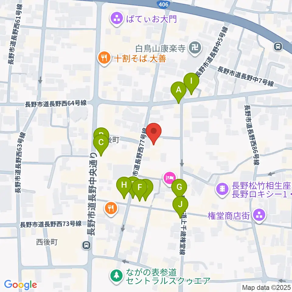 MISSTONES周辺のカフェ一覧地図