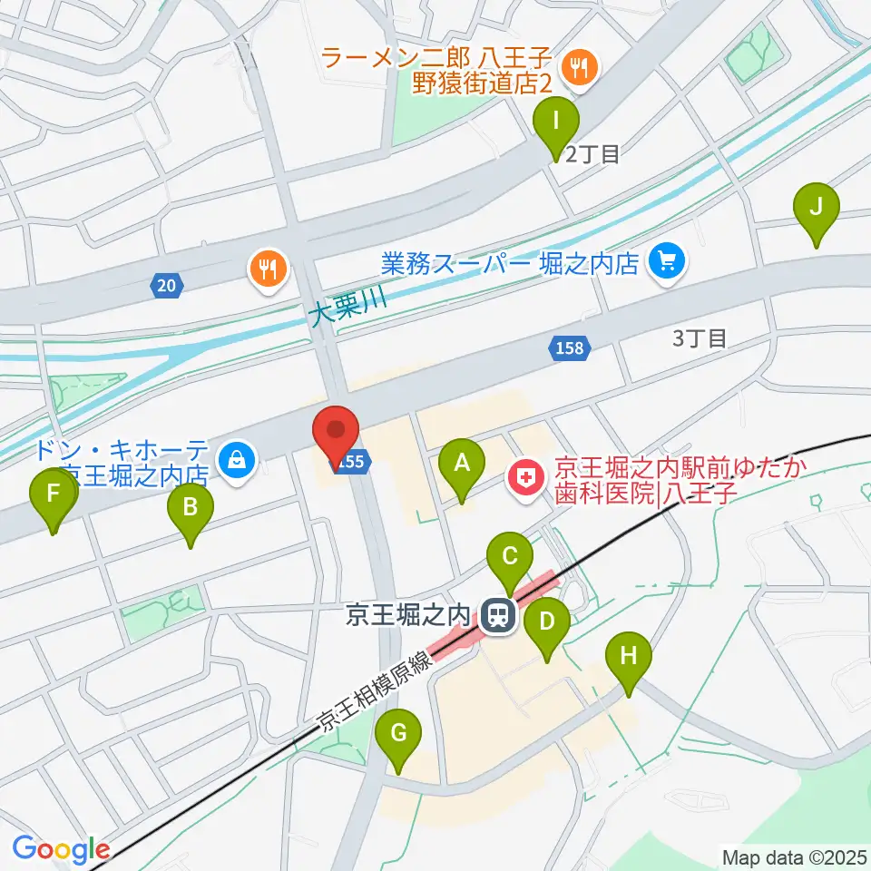 京王堀之内time tokyo周辺のカフェ一覧地図