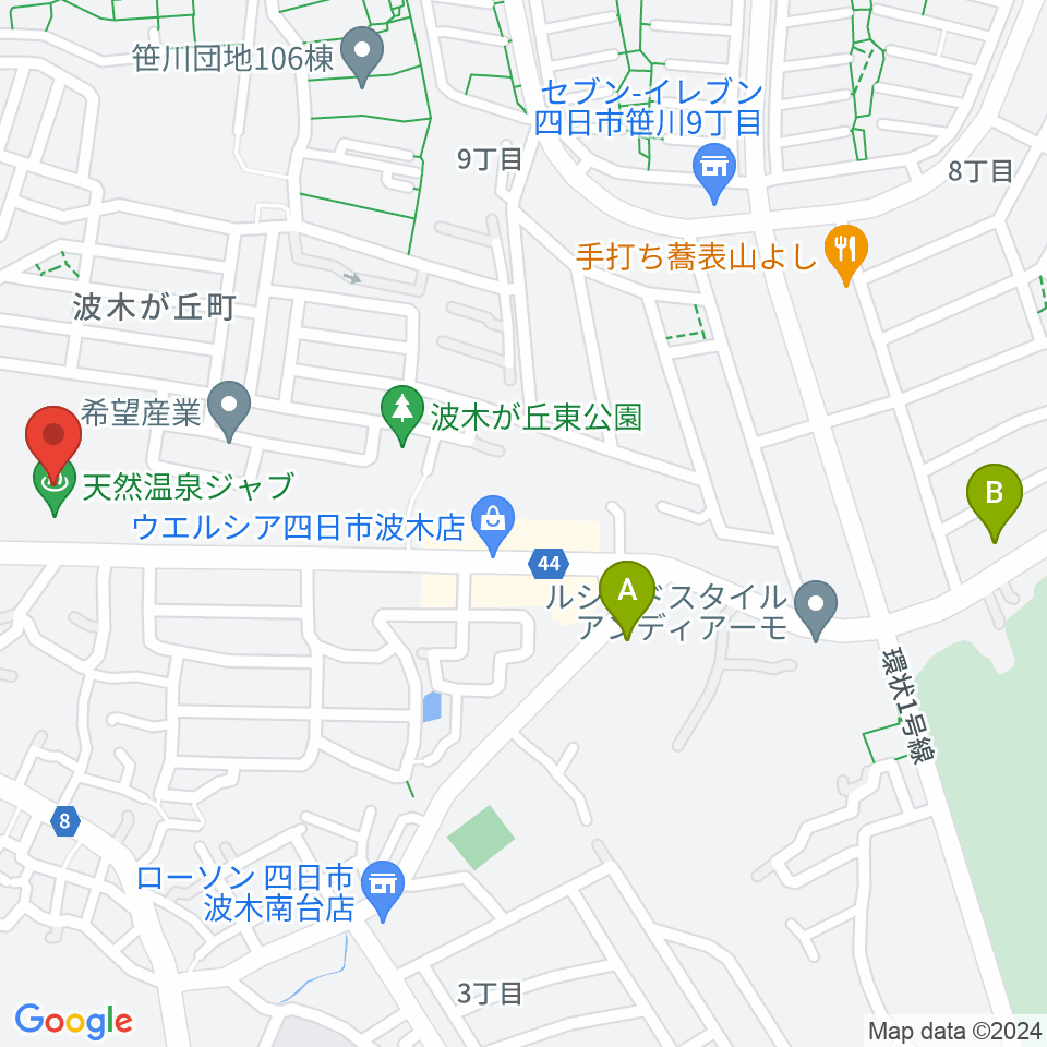 Studio-JAB周辺のカフェ一覧地図