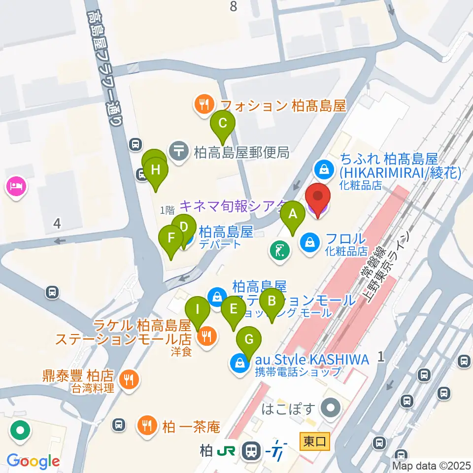 キネマ旬報シアター周辺のカフェ一覧地図