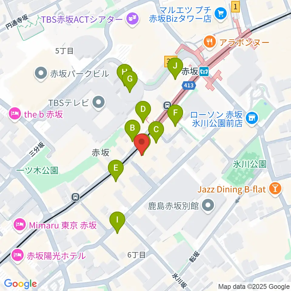 Bossa Nova & Jazz Club Kei周辺のカフェ一覧地図