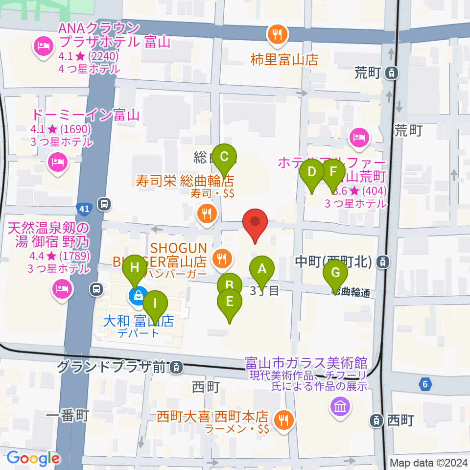 ほとり座周辺のカフェ一覧地図