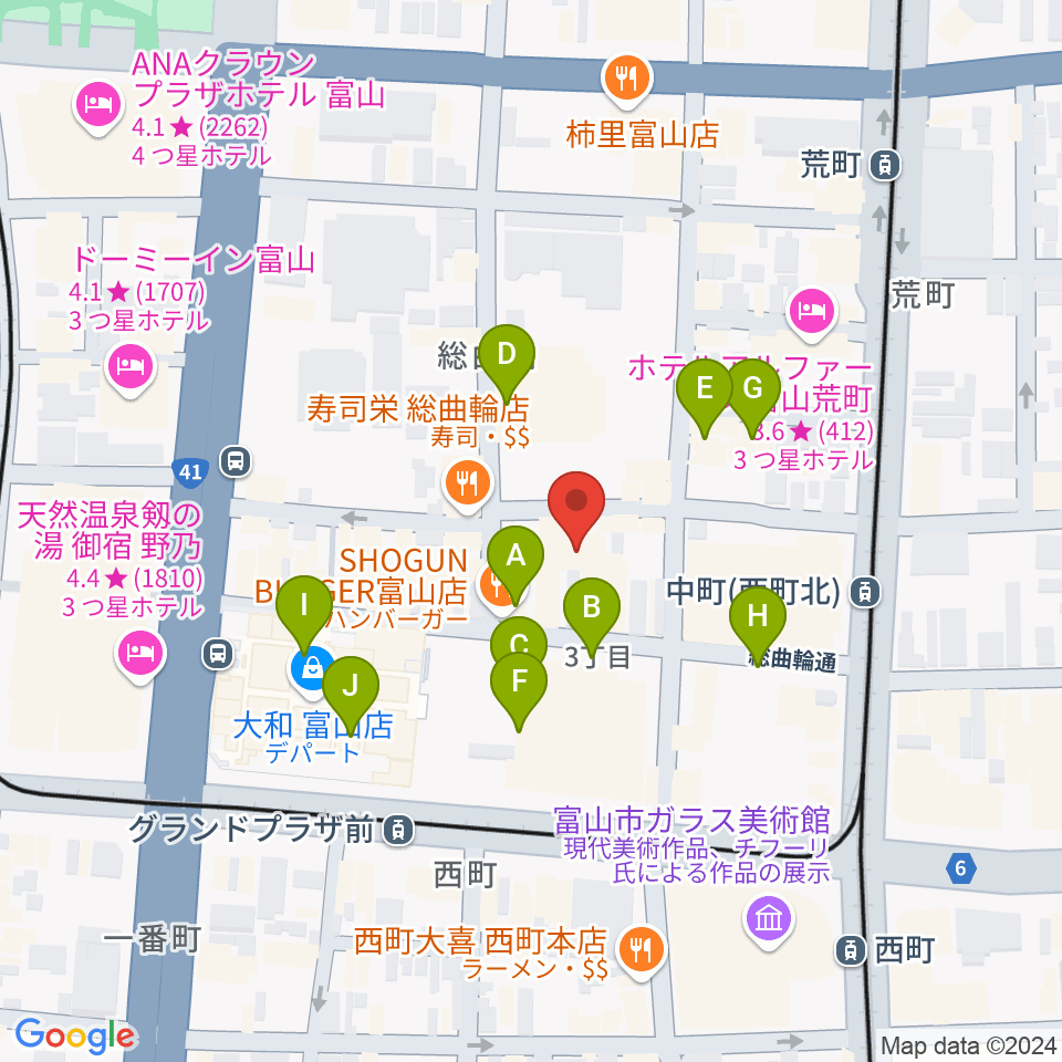 ほとり座周辺のカフェ一覧地図