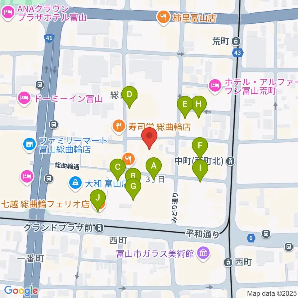 ほとり座周辺のカフェ一覧地図