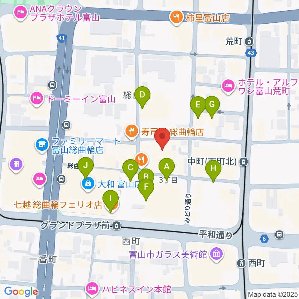 ほとり座周辺のカフェ一覧地図