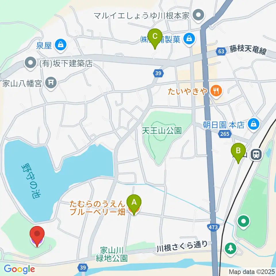 島田市川根文化センターチャリム21周辺のカフェ一覧地図