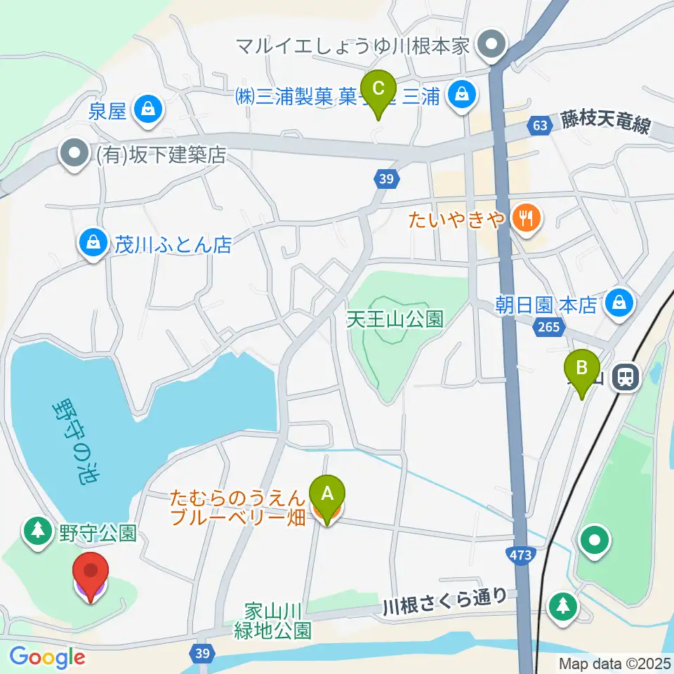 島田市川根文化センターチャリム21周辺のカフェ一覧地図