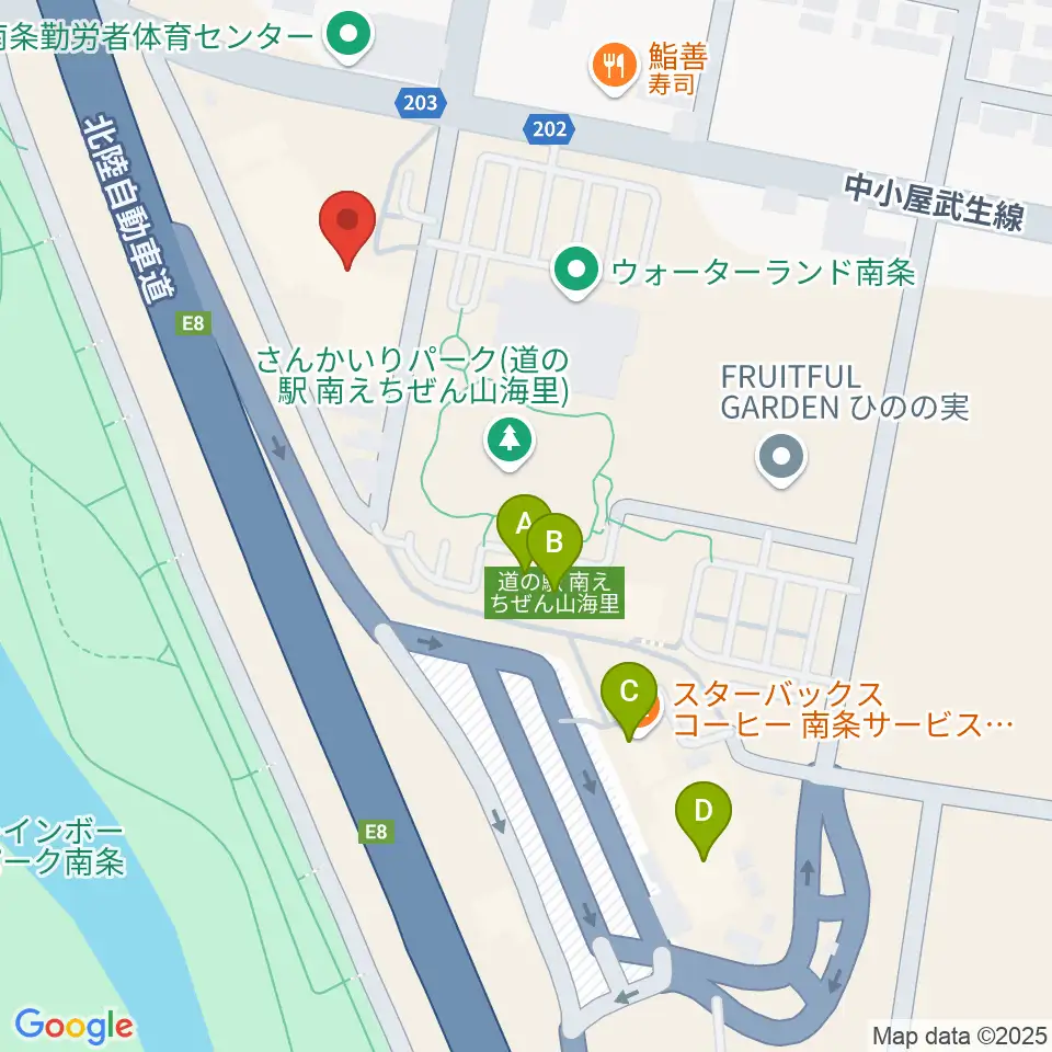 南越前文化会館周辺のカフェ一覧地図