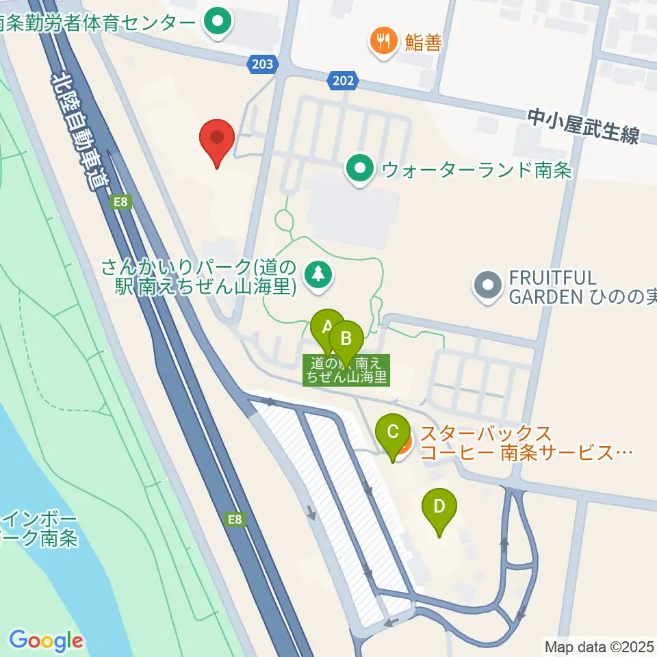 南越前文化会館周辺のカフェ一覧地図