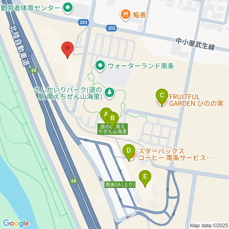 南越前文化会館周辺のカフェ一覧地図