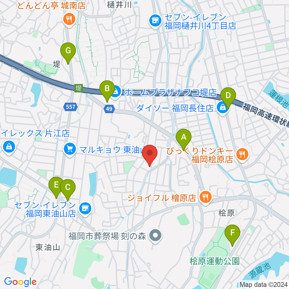 T&Sスタジオ周辺のカフェ一覧地図