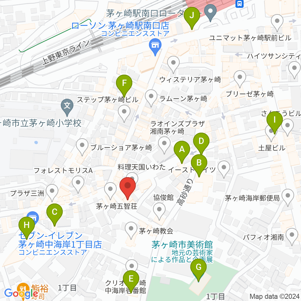 JAM IN THE BOX周辺のカフェ一覧地図