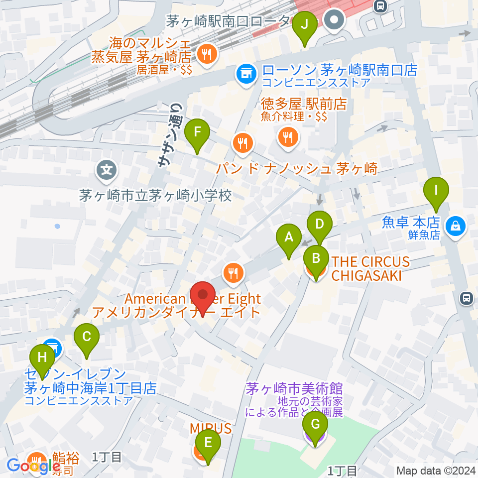 JAM IN THE BOX周辺のカフェ一覧地図